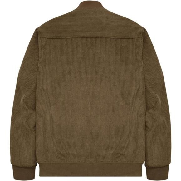Men's Corduroy Bomber Jacket Lightweight Varsity Windbreaker Jackets - Picture 7 of 8